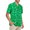 imageZando Hawaiian Shirt for Men Funny Animal Tropical Shirts for Men Short Sleeve Button Down Vacation Shirt Summer Beach ShirtGreen Beer