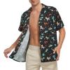 imageZando Hawaiian Shirt for Men Funny Animal Tropical Shirts for Men Short Sleeve Button Down Vacation Shirt Summer Beach ShirtLake Blue Horse