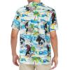 imageZando Hawaiian Shirt for Men Funny Animal Tropical Shirts for Men Short Sleeve Button Down Vacation Shirt Summer Beach ShirtOrangutan Surfing