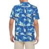 imageZando Hawaiian Shirt for Men Funny Animal Tropical Shirts for Men Short Sleeve Button Down Vacation Shirt Summer Beach ShirtShark Lilies
