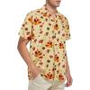 imageZando Hawaiian Shirt for Men Funny Animal Tropical Shirts for Men Short Sleeve Button Down Vacation Shirt Summer Beach ShirtTurkey