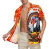 imageZando Hawaiian Shirt for Men Funny Animal Tropical Shirts for Men Short Sleeve Button Down Vacation Shirt Summer Beach ShirtTurkey Painting
