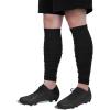 imageZando Leg Compression Sleeve Football Leg Sleeves Men Football Accessories Calf Compression Sleeve Soccer Grip SocksBlack