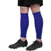 imageZando Leg Compression Sleeve Football Leg Sleeves Men Football Accessories Calf Compression Sleeve Soccer Grip SocksBlue