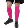 imageZando Leg Compression Sleeve Football Leg Sleeves Men Football Accessories Calf Compression Sleeve Soccer Grip SocksPink