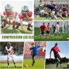 imageZando Leg Compression Sleeve Football Leg Sleeves Men Football Accessories Calf Compression Sleeve Soccer Grip SocksWhite