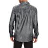 imageZando Mens Disco Shirt Outfit Retro 70s Shirts for Men Sequin Glitter Long Sleeve Button Down Disco Outfits Party CostumeZ Sliver