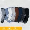 imageZando Mens Fuzzy Socks Cozy Slipper Fluffy Socks Winter Warm Soft Cabin Stocking Comfy Sleep Fleece Socks Boot SocksBlack  Brown  Dark Grey  Light Grey  Navy