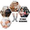 imageZando Mens Fuzzy Socks Cozy Slipper Fluffy Socks Winter Warm Soft Cabin Stocking Comfy Sleep Fleece Socks Boot SocksBlack  White  Dark Grey Grey