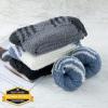 imageZando Mens Fuzzy Socks Cozy Slipper Fluffy Socks Winter Warm Soft Cabin Stocking Comfy Sleep Fleece Socks Boot SocksBlack  White  Dark Grey Grey
