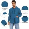 imageZando Packable Mens Rain Jacket Lightweight Raincoat Waterproof with Hood Outdoor Windbreaker Jacket Travel Rain Jackets01 Blue
