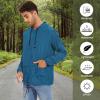 imageZando Packable Mens Rain Jacket Lightweight Raincoat Waterproof with Hood Outdoor Windbreaker Jacket Travel Rain Jackets01 Blue