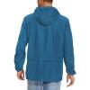imageZando Packable Mens Rain Jacket Lightweight Raincoat Waterproof with Hood Outdoor Windbreaker Jacket Travel Rain Jackets01 Blue