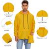 imageZando Packable Mens Rain Jacket Lightweight Raincoat Waterproof with Hood Outdoor Windbreaker Jacket Travel Rain Jackets03 Yellow