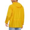 imageZando Packable Mens Rain Jacket Lightweight Raincoat Waterproof with Hood Outdoor Windbreaker Jacket Travel Rain Jackets03 Yellow