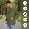 imageZando Packable Mens Rain Jacket Lightweight Raincoat Waterproof with Hood Outdoor Windbreaker Jacket Travel Rain Jackets04 Army Green