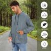 imageZando Packable Mens Rain Jacket Lightweight Raincoat Waterproof with Hood Outdoor Windbreaker Jacket Travel Rain Jackets05 Light Gray