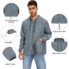 imageZando Packable Mens Rain Jacket Lightweight Raincoat Waterproof with Hood Outdoor Windbreaker Jacket Travel Rain Jackets05 Light Gray