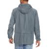 imageZando Packable Mens Rain Jacket Lightweight Raincoat Waterproof with Hood Outdoor Windbreaker Jacket Travel Rain Jackets05 Light Gray