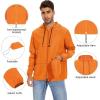 imageZando Packable Mens Rain Jacket Lightweight Raincoat Waterproof with Hood Outdoor Windbreaker Jacket Travel Rain Jackets06 Orange