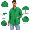 imageZando Packable Mens Rain Jacket Lightweight Raincoat Waterproof with Hood Outdoor Windbreaker Jacket Travel Rain Jackets07 Green