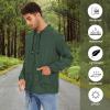 imageZando Packable Mens Rain Jacket Lightweight Raincoat Waterproof with Hood Outdoor Windbreaker Jacket Travel Rain Jackets08 Dark Green