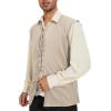 imageZando Pirate Vest Men Medieval Vest Renaissance Vest Costume Men Halloween Vest Pirate Costume Viking CostumeBeige