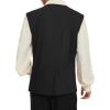 imageZando Pirate Vest Men Medieval Vest Renaissance Vest Costume Men Halloween Vest Pirate Costume Viking CostumeBlack