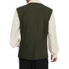 imageZando Pirate Vest Men Medieval Vest Renaissance Vest Costume Men Halloween Vest Pirate Costume Viking CostumeGreen