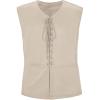 imageZando Pirate Vest Men Medieval Vest Renaissance Vest Costume Men Halloween Vest Pirate Costume Viking CostumeBeige