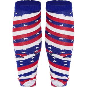 imageZando Leg Compression Sleeve Football Leg Sleeves Men Football Accessories Calf Compression Sleeve Soccer Grip SocksAmerican Flag