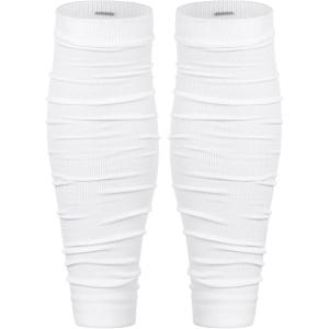 imageZando Leg Compression Sleeve Football Leg Sleeves Men Football Accessories Calf Compression Sleeve Soccer Grip SocksWhite