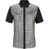 imageMens Button Down Disco Shirt Outfit Men Retro 70s Shirts for Men Sequin Metallic Short Sleeve Disco Outfits Party Costume TopChequer Silver