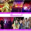 imageMens Button Down Disco Shirt Outfit Men Retro 70s Shirts for Men Sequin Metallic Short Sleeve Disco Outfits Party Costume TopPurple Gold