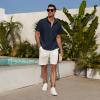 imageZando Mens Linen Cotton Shirts Short Sleeve Button Down Beach Shirt for Men Casual Guayabera Shirts Summer Vacation Shirt TopNavy Blue