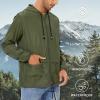 imageZando Raincoat for Men Packable Rain Jacket Waterproof with Hood Outdoor Windbreaker Jackets Lightweight Cycling RaincoatsArmy Green