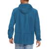 imageZando Raincoat for Men Packable Rain Jacket Waterproof with Hood Outdoor Windbreaker Jackets Lightweight Cycling RaincoatsBlue