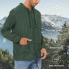 imageZando Raincoat for Men Packable Rain Jacket Waterproof with Hood Outdoor Windbreaker Jackets Lightweight Cycling RaincoatsDark Green