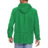 imageZando Raincoat for Men Packable Rain Jacket Waterproof with Hood Outdoor Windbreaker Jackets Lightweight Cycling RaincoatsGreen