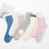 imageZando Comfy Socks Fleece Socks Winter Socks Womens Grip Socks Women Cozy Gifts for Women Gifts for Elderly WomenA 7Lovely Patchwork