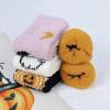 imageZando Comfy Socks Fleece Socks Winter Socks Womens Grip Socks Women Cozy Gifts for Women Gifts for Elderly WomenC Ghost Print