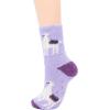 imageZando Comfy Socks Fleece Socks Winter Socks Womens Grip Socks Women Cozy Gifts for Women Gifts for Elderly WomenE 6Purple
