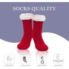 imageZando Comfy Socks Fleece Socks Winter Socks Womens Grip Socks Women Cozy Gifts for Women Gifts for Elderly WomenO Black