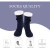 imageZando Comfy Socks Fleece Socks Winter Socks Womens Grip Socks Women Cozy Gifts for Women Gifts for Elderly WomenO Thick Black