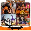 imageZando Kids Witch Hat for Women Lace Girls Halloween Witches Hat for Decoration Witch Costume for Halloween Cosplay PartyRose Black