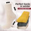 imageZando Cozy Socks Warm Socks Wool Socks for Women Cute Socks for Women Boot Crew Socks Long Thick Socks Womens SocksC Beige