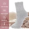 imageZando Cozy Socks Warm Socks Wool Socks for Women Cute Socks for Women Boot Crew Socks Long Thick Socks Womens SocksC Light Grey