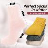 imageZando Cozy Socks Warm Socks Wool Socks for Women Cute Socks for Women Boot Crew Socks Long Thick Socks Womens SocksC Light Pink