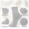 imageZando Cozy Socks Warm Socks Wool Socks for Women Cute Socks for Women Boot Crew Socks Long Thick Socks Womens SocksE Grey  Pink