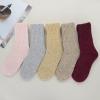 imageZando Cozy Socks Warm Socks Wool Socks for Women Cute Socks for Women Boot Crew Socks Long Thick Socks Womens SocksE Grey  Pink